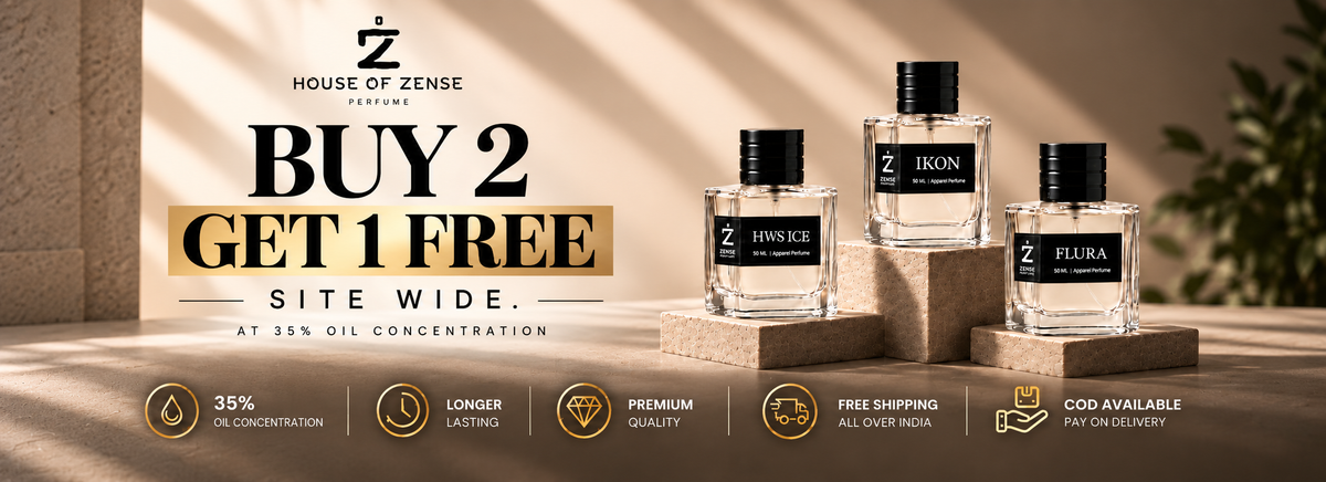 Buy 2, get 1 free, site wide, at 35% oil concentration — House of Zense